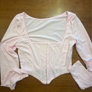 Corset long sleeve top